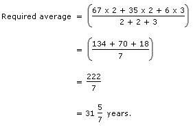 Averages Questions and Answers
