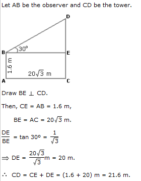 Height & Distance Questions and Answers