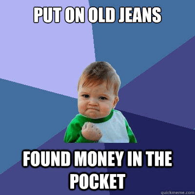money in the pocket