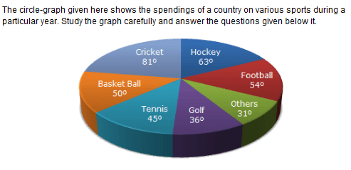 A pie chart showing how much money they spent on online games